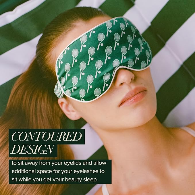 slip Pure Silk Contour Sleep Mask: Protect Your Delicate Lashes with Our Innovative, Lash-Friendly Design. Beauty Sleep with Slipsilk™ Comfort, 1 Contour Mask, Sleep & Leisure Club