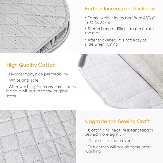 Extra Extra Ironing Mat，(32x54 inch) Ironing Blanket Ironing Pad | Double-Side Using Heat Resistant Pad Extra Extra Large Ironing Board for Table Top,Countertop,Etc.