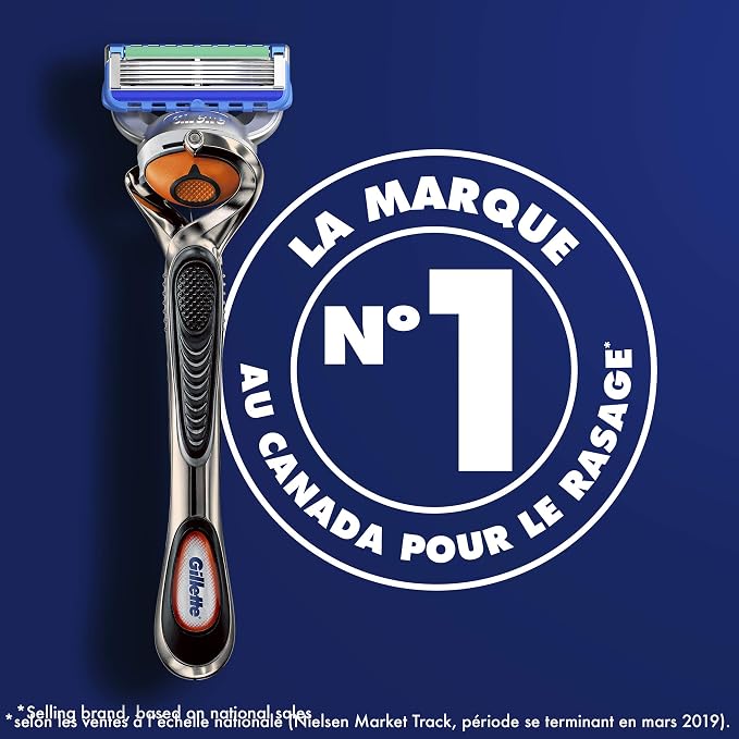 Gillette Fusion5 ProGlide Razor for Men, 12 Blade Refills with Precision Trimmer (Pack of 2)