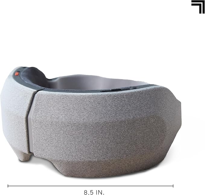 Sharper Image® RealTouch™ Eye Mask, Hot + Cold Massager, Air Compression, Puffy Under Eye Aid, Bluetooth Music, USB-C Rechargeable, Headache Stress & Anxiety Relief, Relaxation & Comfort Travel Gift