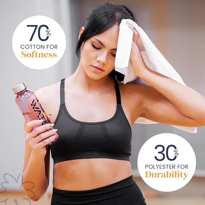 300 Pack Economy Bulk Washcloths (12x12) - White Face Cloths Bulk - Cotton Blend Commercial Cleaning Rags - Super Absorbing, Soft & Quick Drying Fingertip Towels for Hotels, Spa, Gym & Salon (010601)