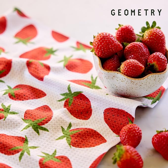GEOMETRY Spring Kitchen Towels - Quick Dry Microfiber Cloth Spring & Summer Dish Towels for Kitchen Drying - Premium Quick Dry Towel - Sandy, 18" x 30" - 1-Pack