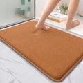 OLANLY Thick Memory Foam Bathroom Rugs 36x24, Soft Absorbent Bath Mat, Clay | Quick Dry Bath Mat Rugs, Non-Slip Mats, Machine Washable Carpet for Bathroom Floor, Tub and Shower, Home Decor Accessories