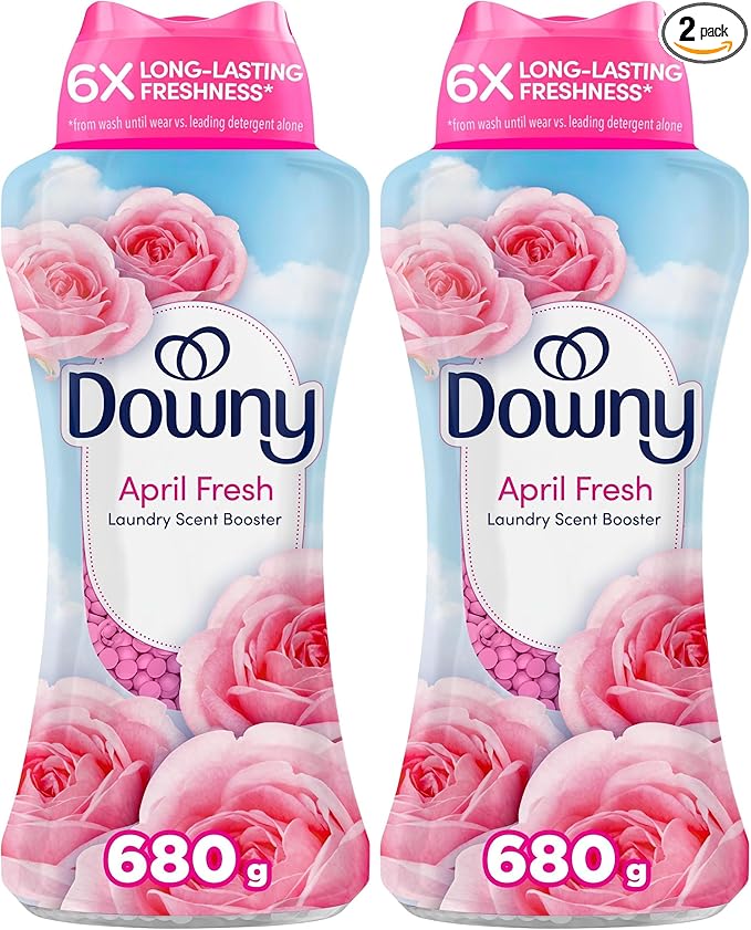 Downy April Fresh In-Wash Laundry Scent Booster Beads,24 oz,laundry scent beads,Long-lasting Freshness,(Pack of 2)