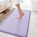OLANLY Memory Foam Bathroom Runner Rugs 47x20, Absorbent Long Mat, Lavender | Soft Quick Dry Bath Mat Rugs, Non-Slip, Machine Washable Mat for Bathroom Floor, Tub and Shower, Home Decor Accessories