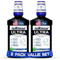 ioRinse Ultra Periodontal Rinse & Gum Mouthwash, Alcohol Free mouth rinse for gum disease, Fights Gingivitis, Plaque & Bad Breath, bleeding gums mouthwash With Molecular Iodine & Xylitol, 1L-Pack of 2