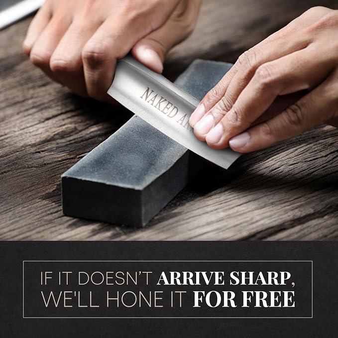 Naked Armor Thor Straight Razor Kit, Japanese Stainless Steel Shaving Set | 7-Pc Shave Ready Wet Shaving Kit, 7/8" Barber Straight Edge Razor Set, Strop, Paste, Brush, Soap, Sheath, Box, Gifts for Men