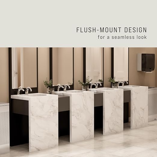 Rubbermaid Commercial Products OneShot Automatic Counter Deck Mount Touchless Foam Hand Soap Dispenser, Low Profile, for Restrooms in Restaurants/Hotels/Schools/Airports/Offices
