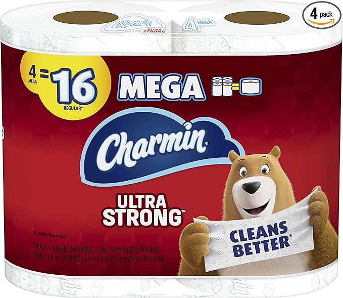 Charmin 4 Mega Rolls