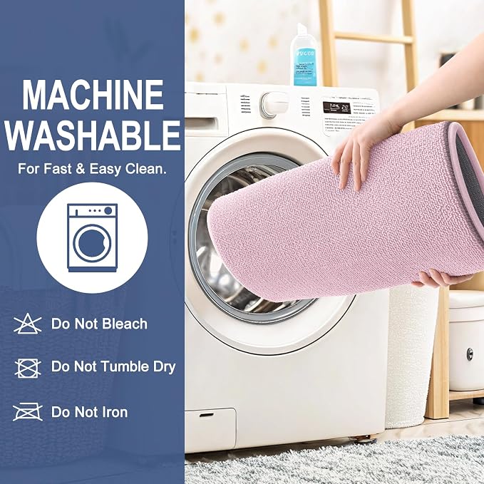 OLANLY Memory Foam Bathroom Runner Rugs 59x24, Long Bath Mats, Dusty Rose | Soft Quick Dry Bath Mats, Non-Slip, Absorbent Machine Washable Mat for Bathroom Floor, Tub and Shower, Home Decor Accessories