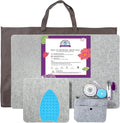 Wool Pressing Mat 100% New Zealand Wool Ironing Mat 17x24 &10x10in | for Quilters and Sewing Enthusiasts, Complete Craft Kit with Tools & Storage Bag for Quilting, Sewing and DIY Projects