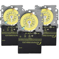 Intermatic T101M 24-Hour Mechanical Timer (Mechanism Only) - 120V SPST, Heavy-Duty, Manual Override, 40 Amp - Ideal for Lights, Pumps, Fans, and HVAC Systems (Pack of 3)