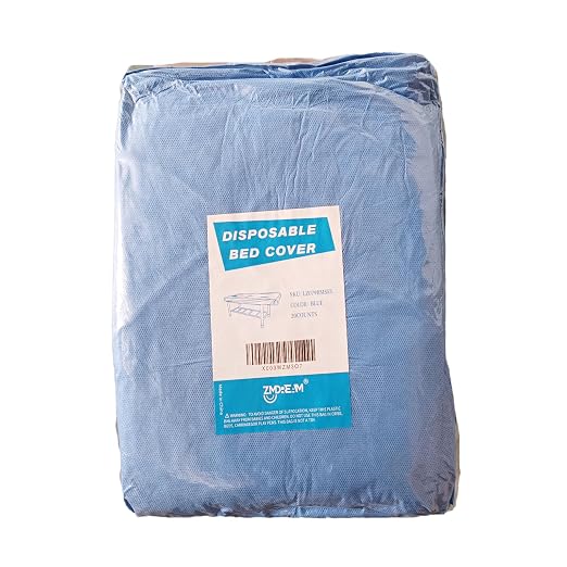 ZMDREAM Disposable Fitted Massage Table Sheets Bed Covers for Massage Beauty Tattoo 82 x 35 inches Blue/20