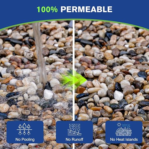 Teexpert Rock Glue for Landscaping, Pea Gravel Glue, Pebble Binder 2 Gallon, Strong Rock Lock Stone Adhesive for Outside Garden Beds, Driveway Edges, Between Pavers, Fast Dry Eco Safe for Plants Pets