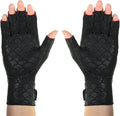 Thermoskin Premium Arthritic Gloves Pair, Black, Relieves Arthritic Pain in Fingers and Hand, Size Medium