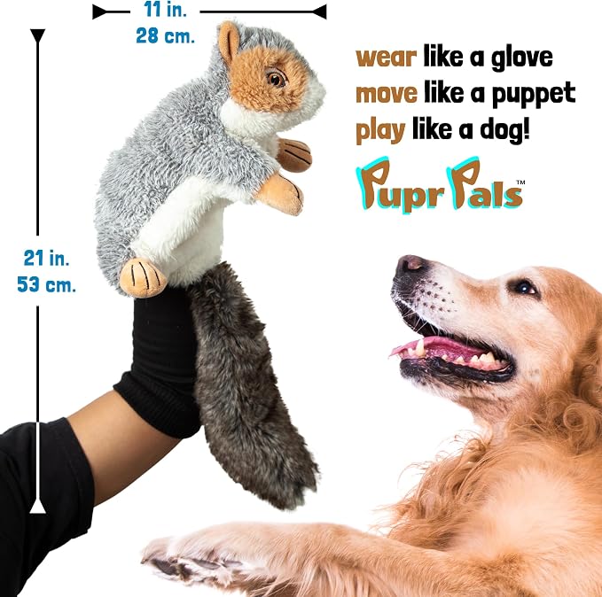 Milunova Pupr Pals Dog Toy Puppet with Tough Padding for Safe Interactive Play, Protection to Stop Puppy Biting Hands; for Boredom-Busting Training and Exercise
