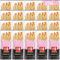 Acrylic Paint Brush Set, (20 Packs /200 pcs) Nylon Hair Brushes for Oil and Watercolor, Perfect Suit of Art Painting, Best Present for Painting, Pink