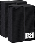 AIDEA Microfiber Cleaning Cloth-800PK, Soft Microfiber Towels for Cars, Absorbent Cleaning Rags, Lint-Free Streak-Free Wash Cloths for House, Kitchen, Window(12in.x12in), Black