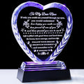 YWHL Niece Gifts from Auntie Uncle, Birthday Gifts for Niece Adult, to My Niece Crystal Keepsakes Gift Ideas on Graduation Mothers Day Christmas from Aunt