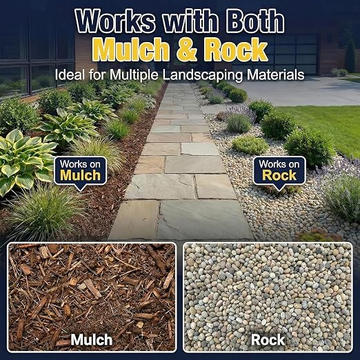 Teexpert Rock Glue for Landscaping: 2 Gallon Dry-Clear Mulch Binder Water-Based Landscape Gravel Adhesive for Pea Gravel, Lock Stones, Rubber Mulch, Wood Chips in Place, Garden Beds, Walkways & Patios