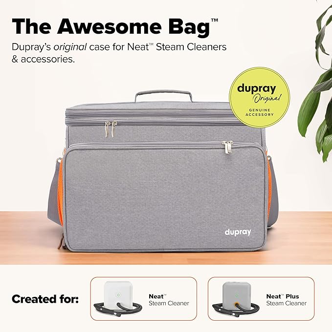 Dupray The Awesome Bag - Storage Bag for Neat Steam Cleaner | Adjustable storage & carrying case for portable steam cleaner, durable with shoulder strap and top handle