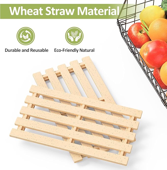 Wire Fruit Basket for Kitchen Storage: Hanging and Counter Basket for Vegetable Produce - Potato and Onion Storage for Pantry 3 Pack