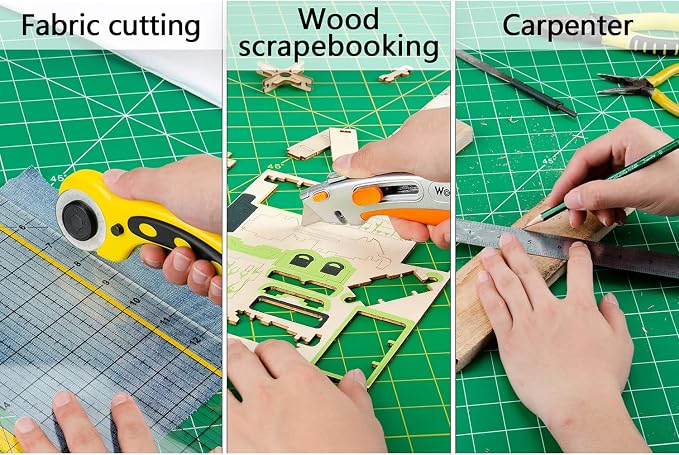 worklion self healing cutting mat 36" x 48" for sewing,fabric cutting,rotary cutting,5-layer non-slip as desk top for Scrapbooking & Quilting & Sewing & Arts & Crafts Project……