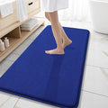 OLANLY Memory Foam Bathroom Runner Rugs 47x20, Long Bath Mats, Royal Blue | Soft Quick Dry Bath Mats, Non-Slip, Absorbent Machine Washable Mat for Bathroom Floor, Tub and Shower, Home Decor Accessories