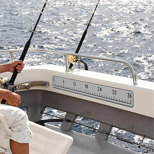 HZshark EVA Foam Fish Measuring Board, Fish Ruler with 3M Self-Adhesive Backing, 36" Fishing Tape Measure for Boats Sailboats Yachts Kayaks