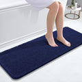 OLANLY Bathroom Runner Rugs 47x17, Soft Absorbent Chenille Bath Rugs, Rubber Backing Quick Dry, Machine Washable Long Bath Mats for Bathroom, Tub and Shower, Home Decor Accessories, Twilight Sapphire