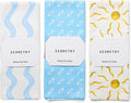 GEOMETRY Tea Towels – Spring & Summer Collection – Quick-Dry, Ultra-Absorbent, Reusable Microfiber Kitchen Towels for Drying & Cleaning - Horizon - 3 Pack