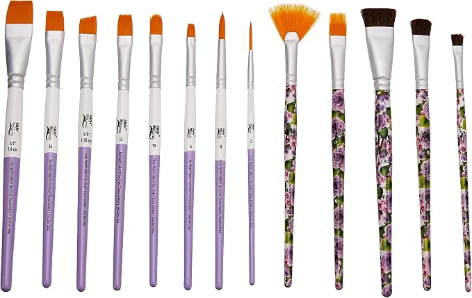 FolkArt One Stroke Signature Collection Paint Brush Set, 13 Piece