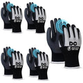 DongChu 5 Pairs Insulated Electrician Gloves 500V Touch-Screen Voltage/Flame Retardant Work Gloves, Electrical Rubber Non-slip Texture Design for Electricians Prevent Shock (Large)