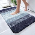 OLANLY Small Bathroom Rugs Mat 24x16, Extra Soft Absorbent Microfiber Bath Rugs, Rubber Backing, Quick Dry, Washable Bath Mats for Bathroom Floor, Tub and Shower, Home Decor Accessories, Airy Blue