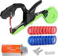 Plant Tying Machine Tool with 20 Rolls of Tape – Handheld Garden Tape Gun for Climbing Plant Support, Vines, and Tomatoes – Clips & Ties for Staking and Training Indoor & Outdoor Use