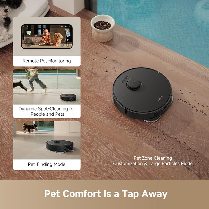 DREAME L40s Ultra AE Robot Vacuum and Mop Combo, 19,000Pa Suction, Self Emptying Dust Box, Flexible Mop & 167℉ Self Cleaning Washboard, Diverse Brush Selection, All-in-One Station, Auto Refill