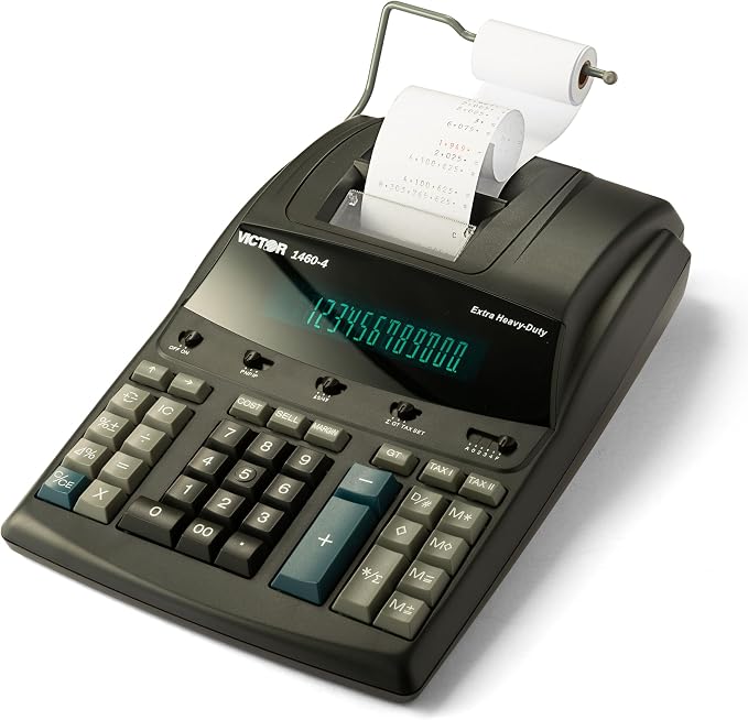 Victor 1460-4 12 Digit Extra Heavy Duty Commercial Printing Calculator