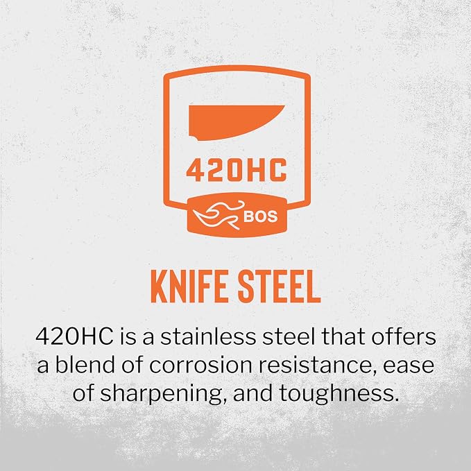 Buck Knives 119 Special Hunting Knife, 6" Fixed Blade, Full Tang Design, Phenolic Handle, 420HC Stainless Steel Clip Point Blade, Sheath Included, Knife Made in the USA, 7.5 oz