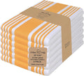 Urban Villa Kitchen Towels Cotton Dish Towels 20”x30” (Set of 6) Yellow Wht