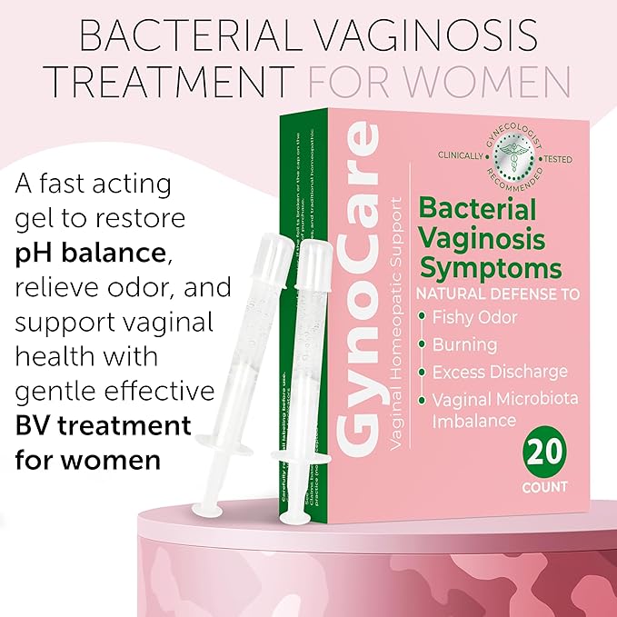 Bacterial Vaginosis Treatment | BV Treatment For Women | Natural Homeopathic Vaginal Ointment for Odor, Itching, BV, and Vaginal Microbiota Imbalance | 20 Pre Filled Applicators