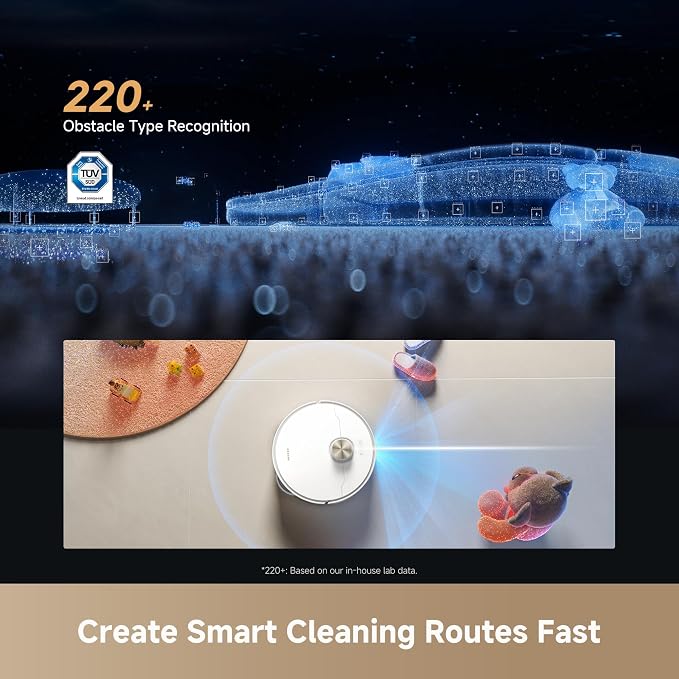 DREAME L60 Ultra PE Robot Vacuum and Mop, 30,000Pa Suction, Self-Cleaning,Corner-to-Edge Deep Cleaning, Detangling Brush, Obstacle Avoidance and 360° Navigation, White