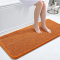 OLANLY Bathroom Runner Rugs 47x20, Extra Soft Absorbent Chenille Bath Rugs, Rubber Backing Quick Dry, Machine Washable Long Bath Mats for Bathroom Floor, Tub and Shower, Home Decor Accessories, Clay