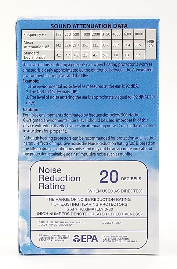 Original Adult EarPlanes by Cirrus Healthcare Earplugs Airplane Travel Ear Protection 10 Pair SUPER BONUS PACK
