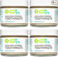 Uncle Harry's Peppermint Remineralizing Toothpaste | Natural Whitening Tooth Paste Freshens Breath & Promotes Enamel | Vegan Fluoride Free Toothpaste (4 Pack)
