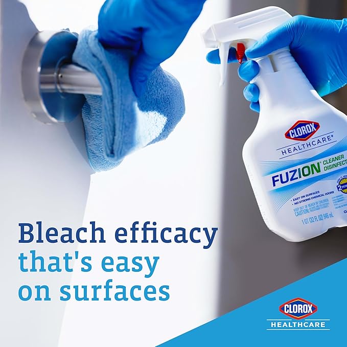 Clorox Healthcare Fuzion Cleaner Disinfectant Spray, 32 Fluid Ounces (Package May Vary)