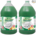 GreenFist Green Dish Soap [ Lemon Scent ] Manual Pot & Pan Professional Detergent Liquid Refill Pot & Pan Dish-Wash, 128 ounce (1 Gallon) 2 Pack