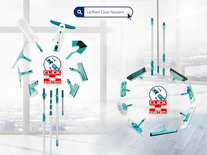 Leifheit Clean Twist Disc Mop Ergo Mop and Bucket, Floor Mop with Moisture-Controlled Spin Mop, Easy-Steer 360 Joint Microfibre Mop Head, 33cm Wide, Twist Mop