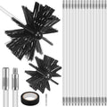 MAGICLULU 20 Feet Chimney Sweep Brush Kit, 15 Flexible Extendable Rods with 4/6in Heads for Fireplace Stove Maintenance, Rotary Drill Driven Flue Pipe Cleaner, Dryer Vent Lint Removal Tools