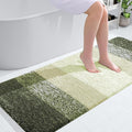 OLANLY Large Bathroom Rugs Mat 54x24, Extra Soft Absorbent Microfiber Bath Rugs, Rubber Backing, Quick Dry, Washable Bath Mats for Bathroom Floor, Tub and Shower, Home Decor Accessories, Dark Green