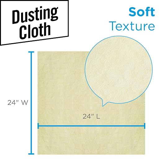 Georgia-Pacific Brawny Yellow Quarter-Fold Disposable Dusting Cloth by GP PRO, 24" Length x 24" Width, 29624 (Case of 4 Packs, 50 Cloths per Pack)